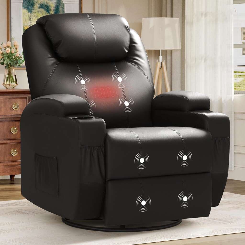 JUMMICO Rocking Massage Chair best recliner for neck and back pain