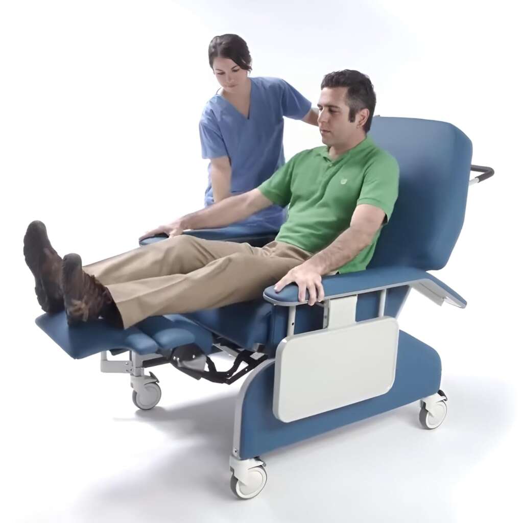 how to recline hospital chair