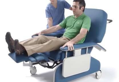 how to recline hospital chair