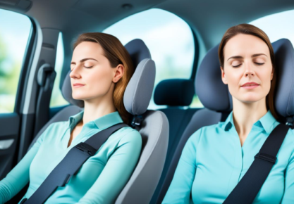 is reclining a car seat good for neck