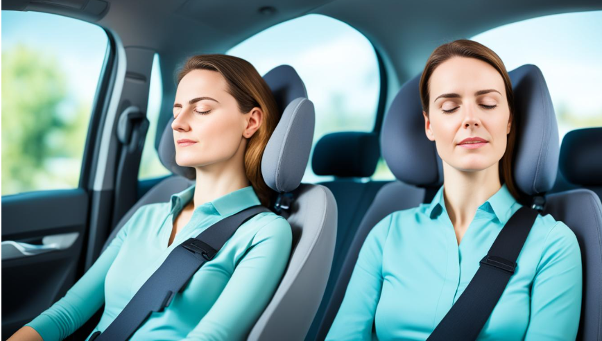 is reclining a car seat good for neck