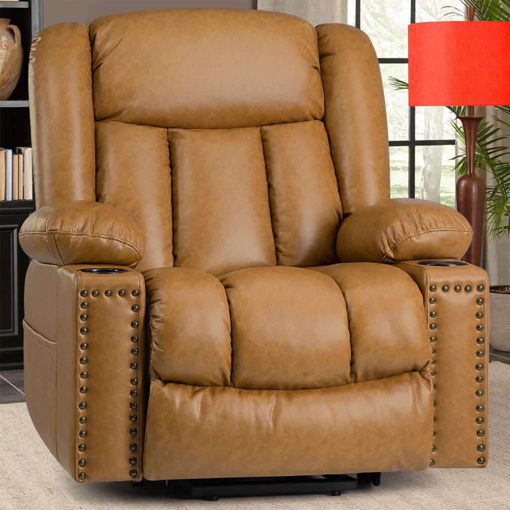 Cfvyne chair best leather recliner for tall man