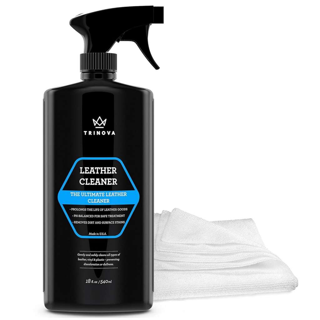 TriNova best Leather Cleaner for reciner, Car Interior,and Bags