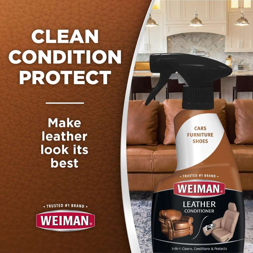 Weiman best Leather wipe Cleaner for recliners